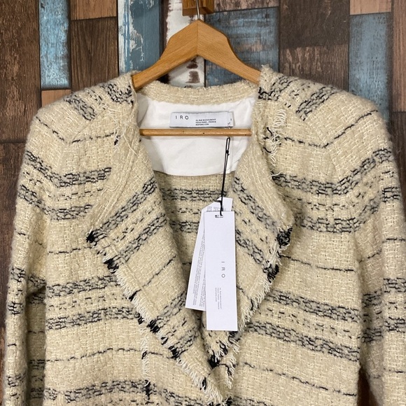 IRO 19W mohair Paris, France snap button blazer jacket - Picture 2 of 16